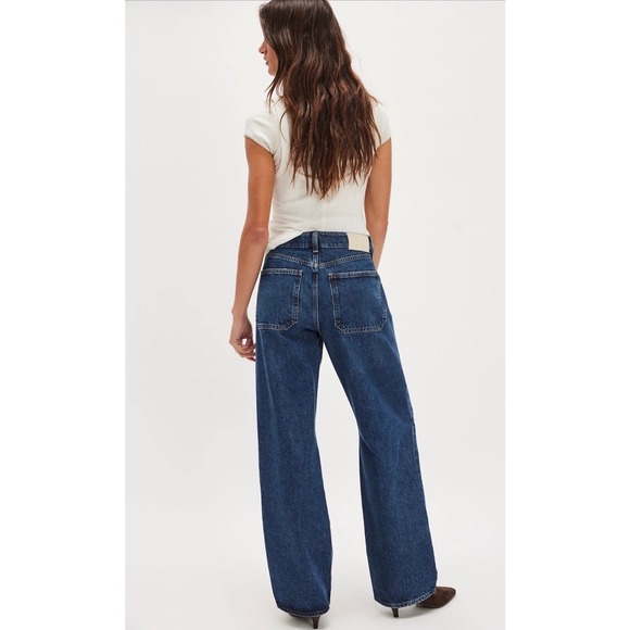 Citizens of Humanity Pasha Trouser Mid Rise Blue Jeans Size 24 NWT Norello - Picture 3 of 5